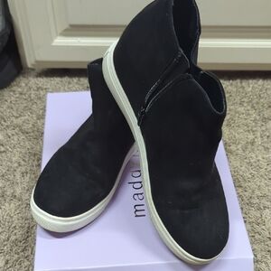 Madden Girl Black Fabric Sneakers